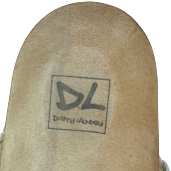 Dirty Laundry Floral Boho Knit Crochet Cross Strap Platform Sandals Size 8.5 - Picture 5 of 9